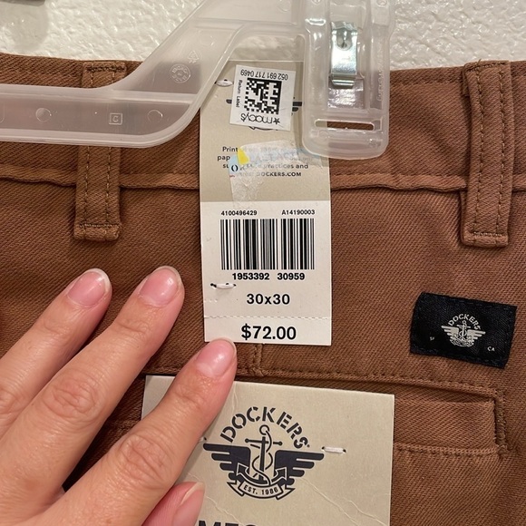 Mens Dockers Comfort Knit Chino Slim Fit Pants 30 x 30​​​​​ - Picture 6 of 13